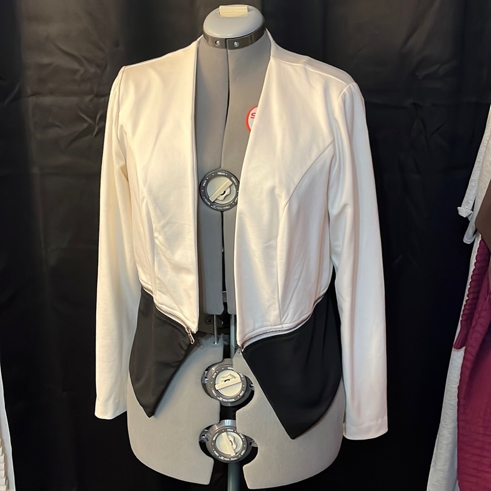 Cream and black Jacket